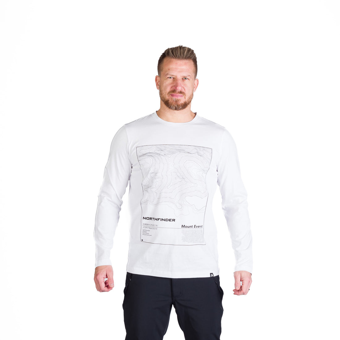 TR-3982OR men's outdoor combed cotton t-shirt with print HENDERSON