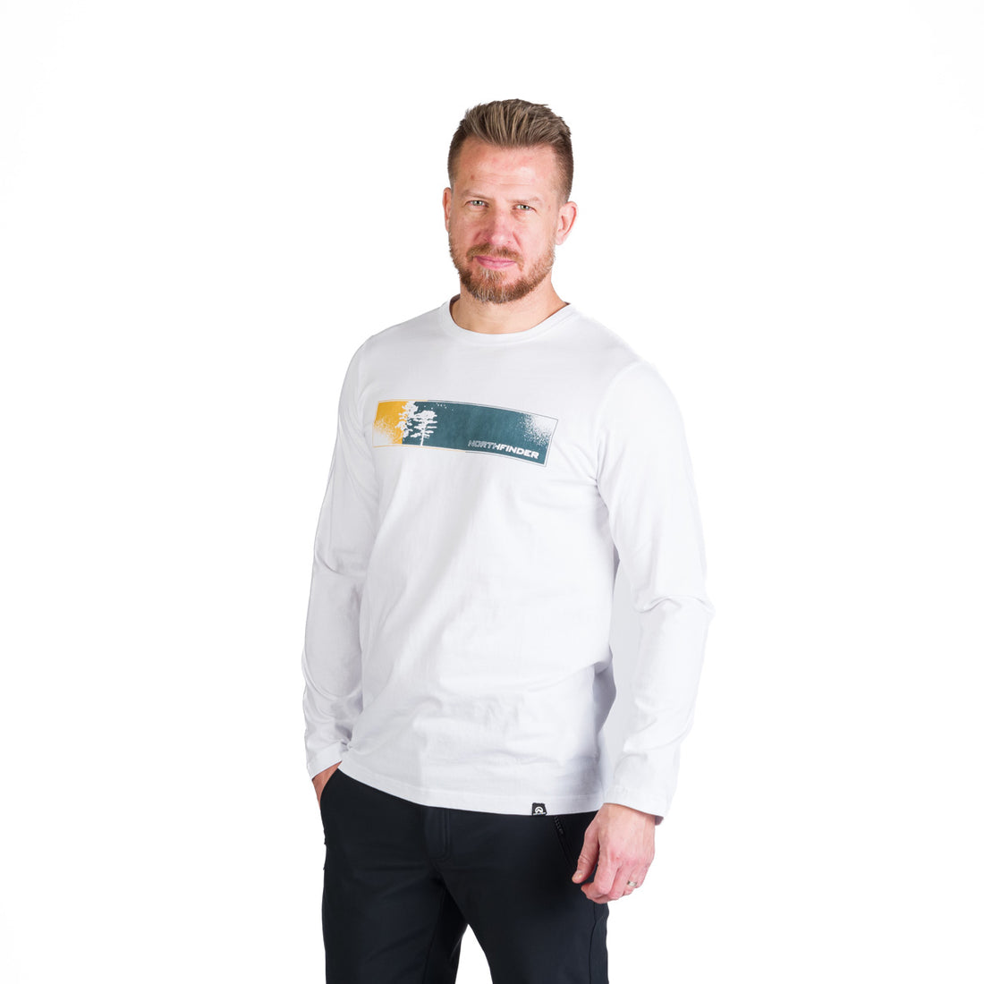 TR-3983OR men's outdoor combed cotton t-shirt with print RUSH