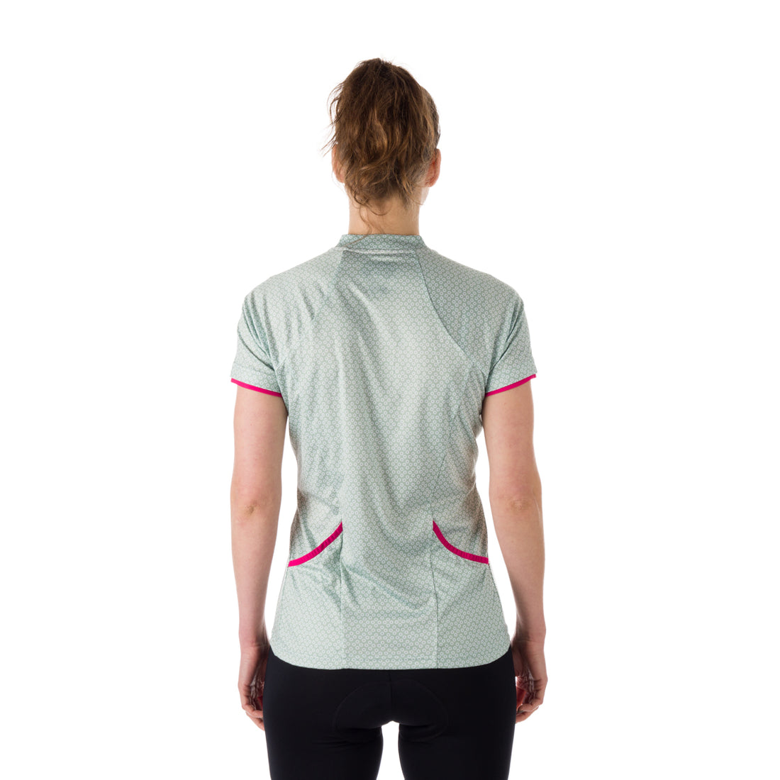 TR-4536MB women's e-bike t-shirt comfortable full zip with all print DIKA