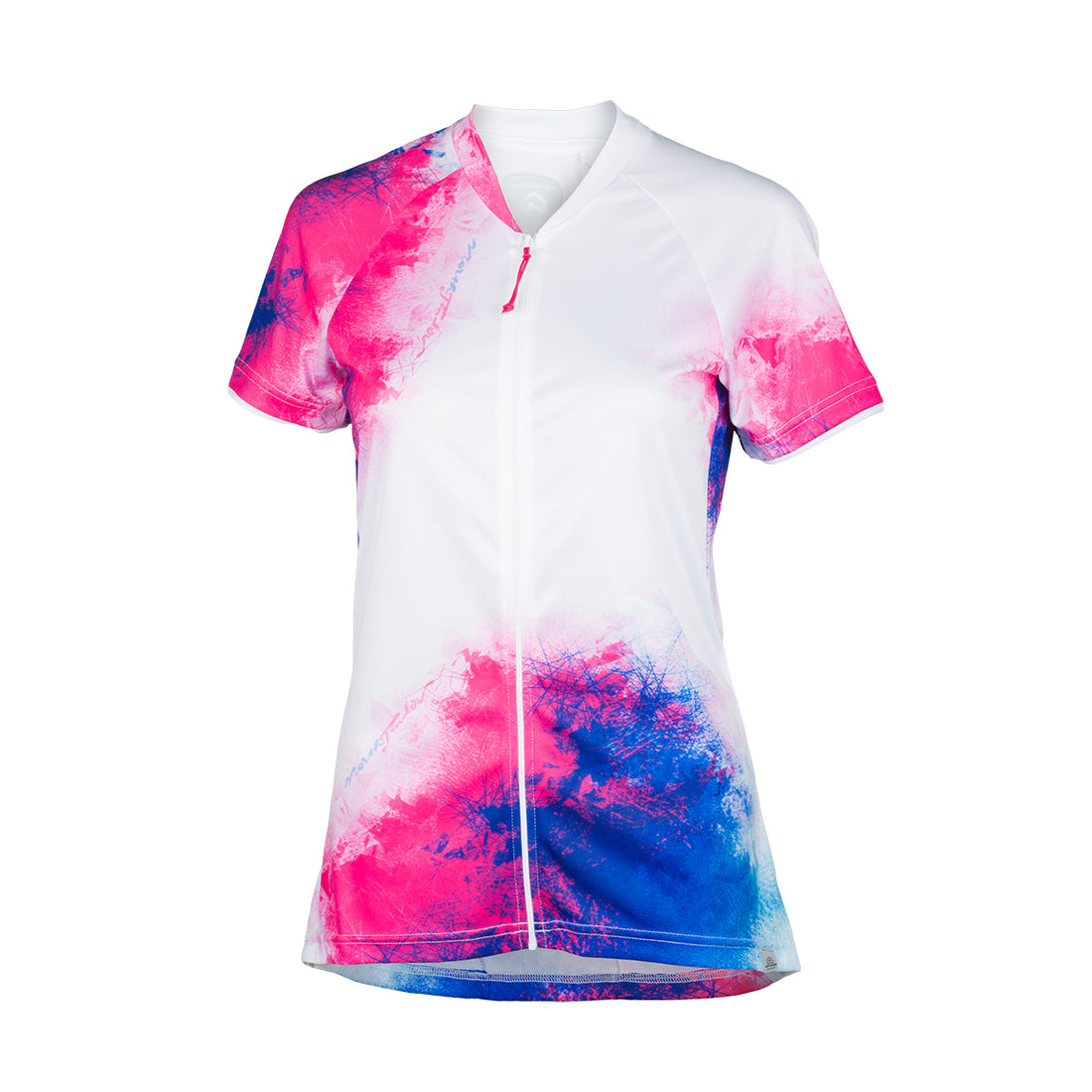 TR-4536MB women's e-bike t-shirt comfortable full zip with all print DIKA
