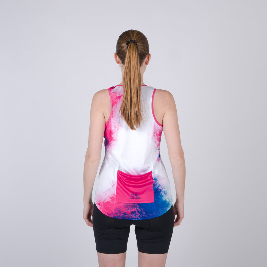 TR-4538MB women's e-bike t-shirt tang with print DESMIRA
