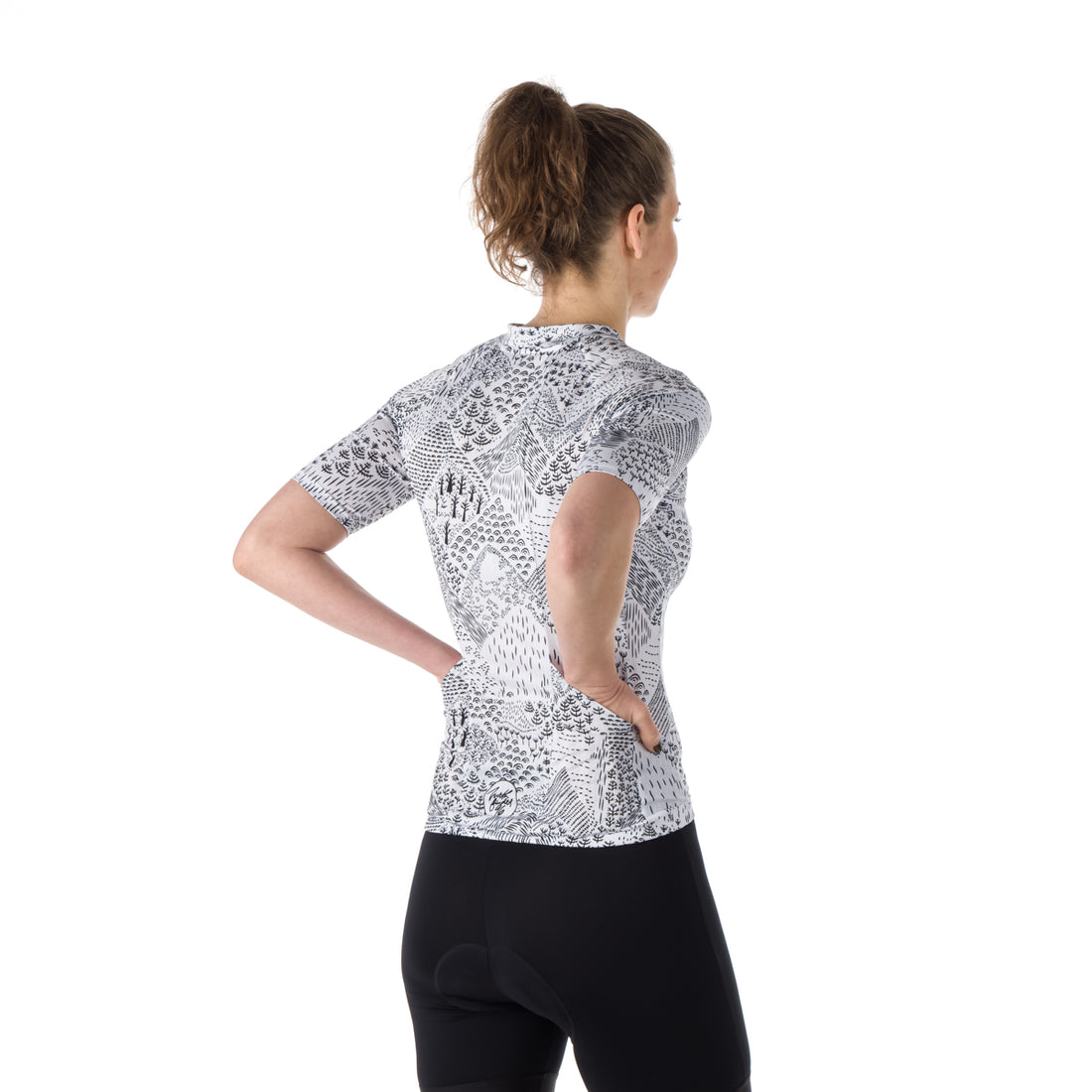 TR-4806MB women's e-bike t-shirt full zip IMANI