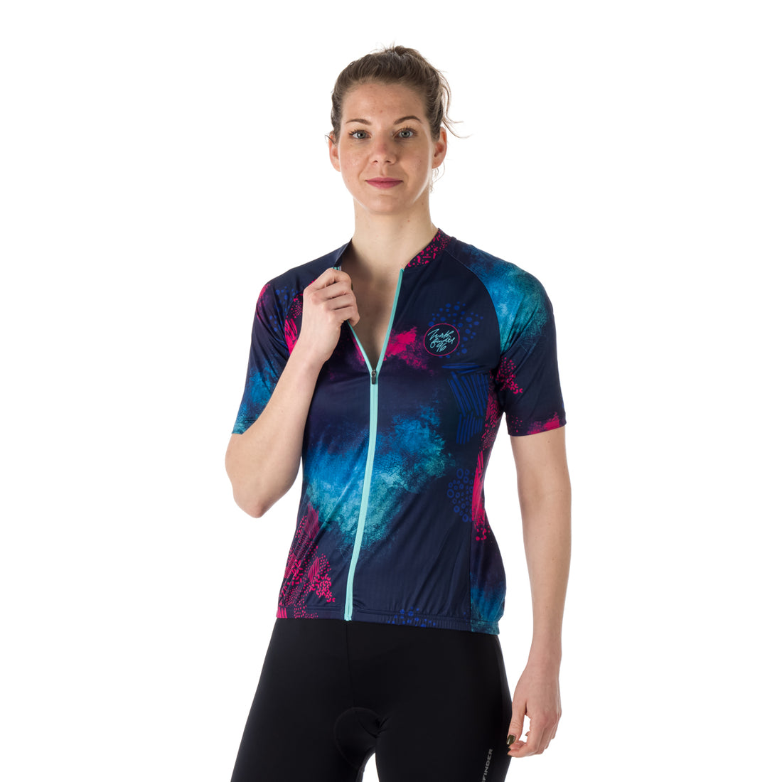 TR-4806MB women's e-bike t-shirt full zip IMANI