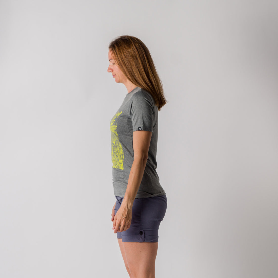 TR-4817OR women's active t-shirt with print from recycled fibres JAYLEEN