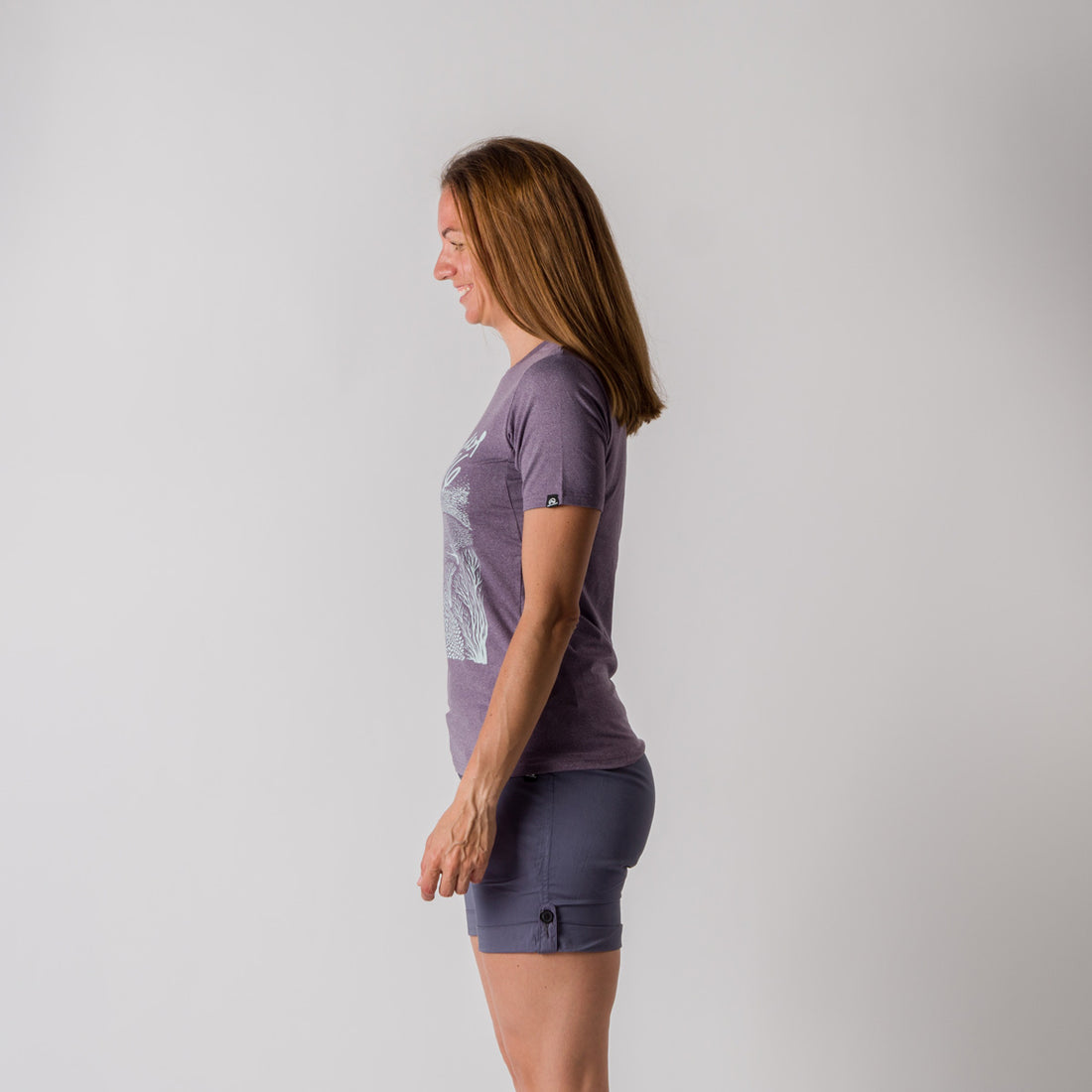 TR-4817OR women's active t-shirt with print from recycled fibres JAYLEEN