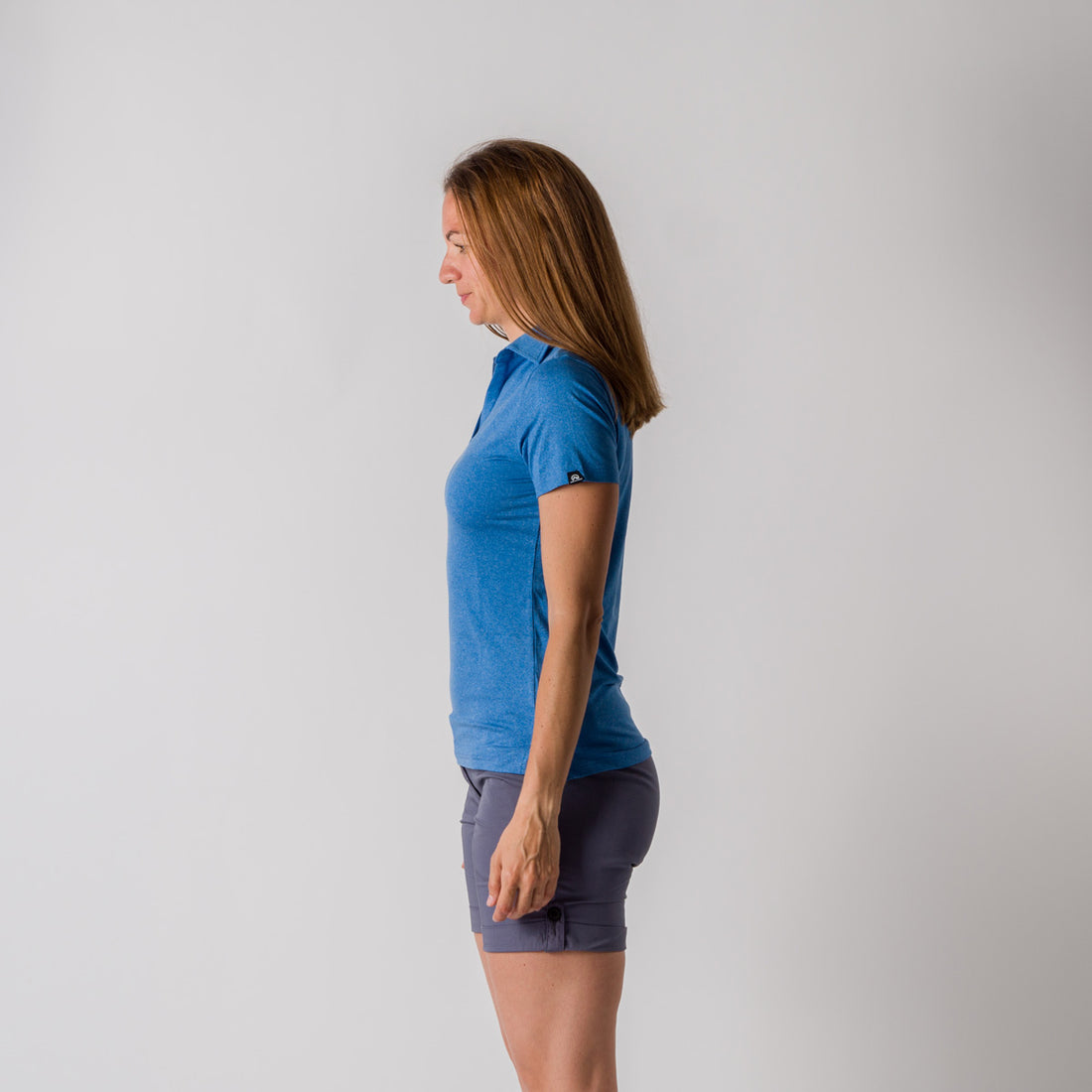 TR-4820OR women's polo t-shirt from recycled fibres CHAYA
