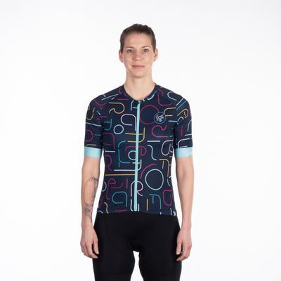 TR-4900MB women's bike active full zipp t-shirt MARGARET
