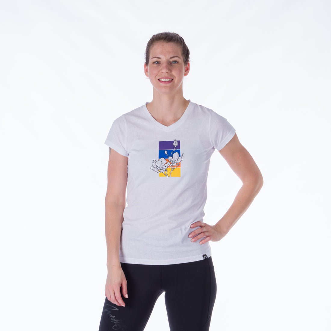 TR-4914OR women's t-shirt cotton style with print MEAGAN