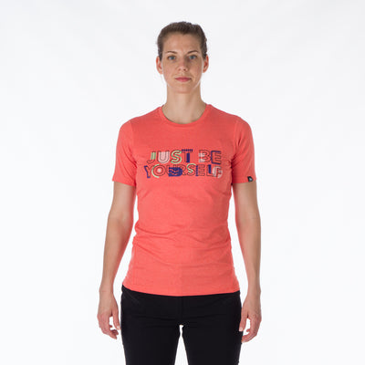 TR-4918OR women's active t-shirt with print from recycled fibers MINNIE