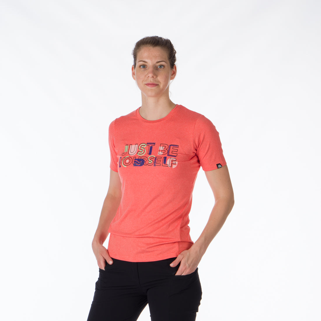 TR-4918OR women's active t-shirt with print from recycled fibers MINNIE