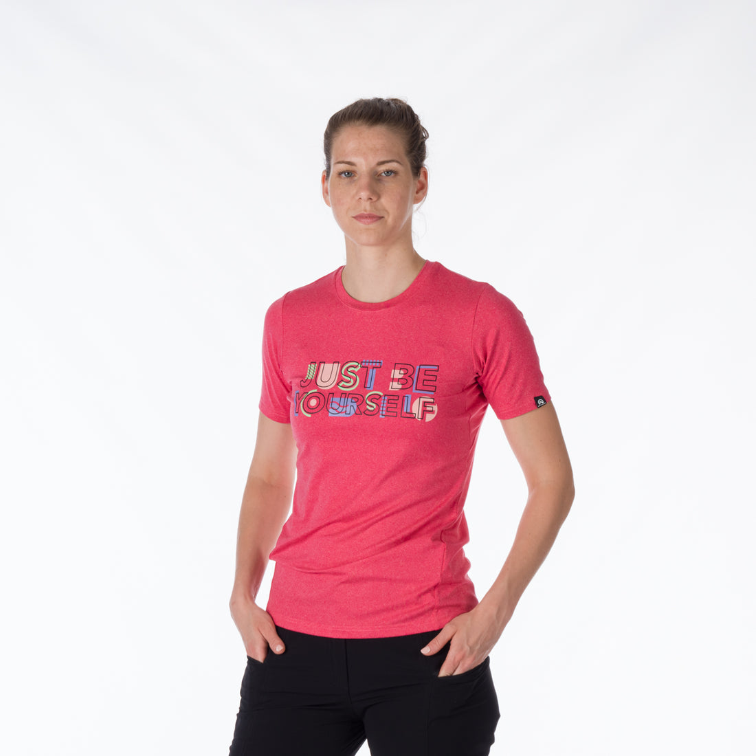 TR-4918OR women's active t-shirt with print from recycled fibers MINNIE