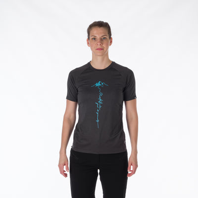 TR-4919OR women's active t-shirt with print from recycled fibers MISHA