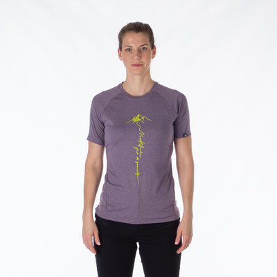 TR-4919OR women's active t-shirt with print from recycled fibers MISHA
