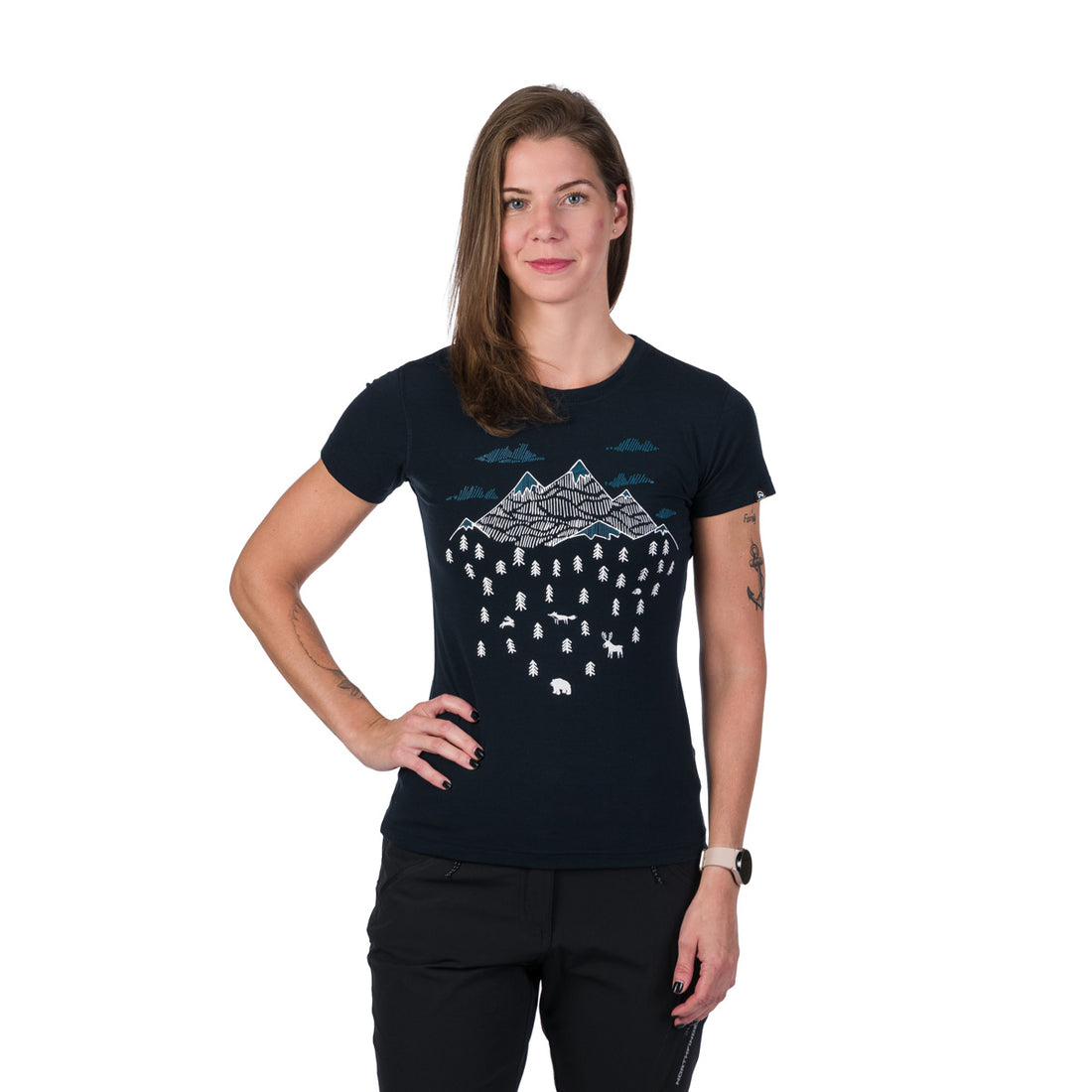 TR-49523OR women's outdoor merino T-shirt ARGENTERA3