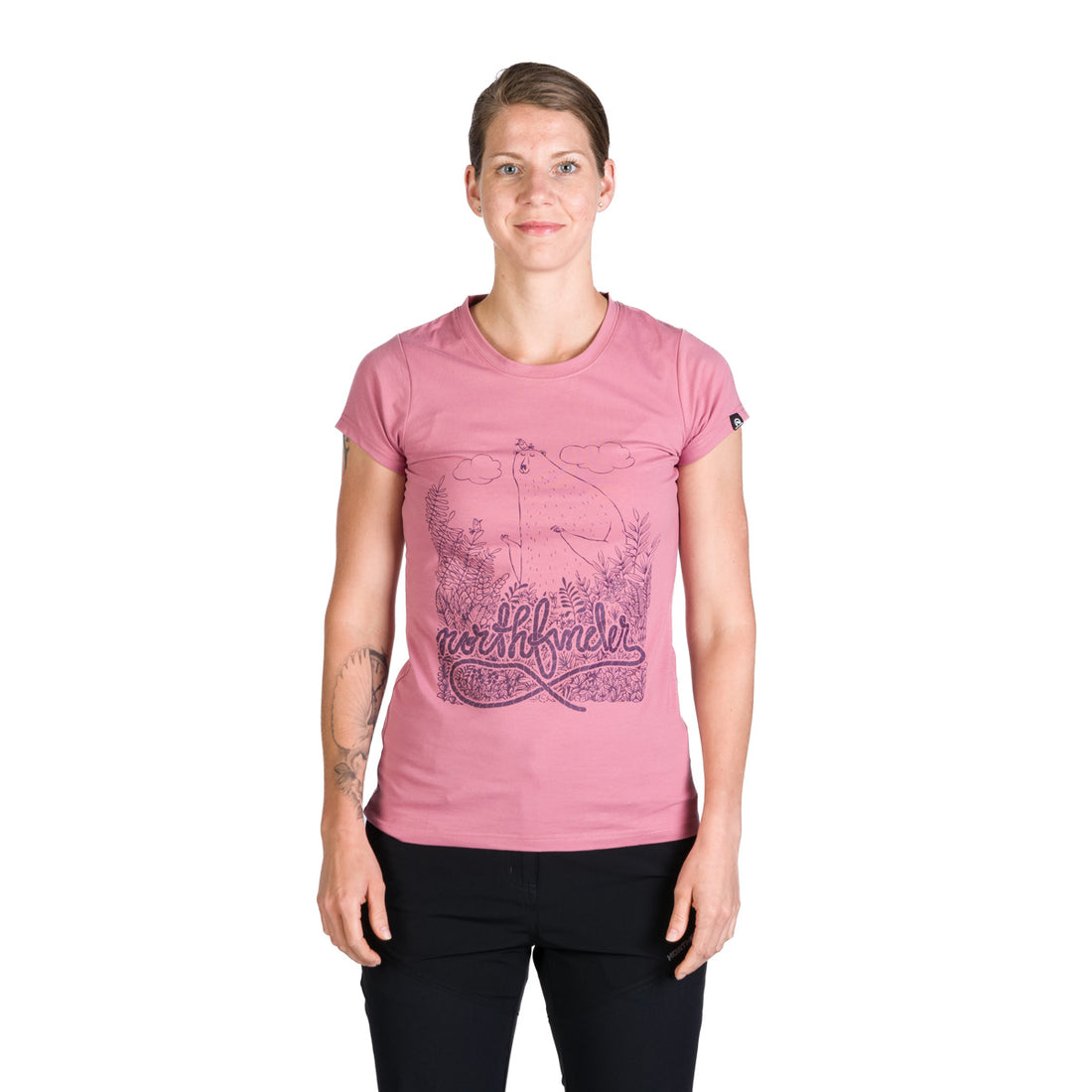 TR-4956OR women's casual t-shirt with print MABLE