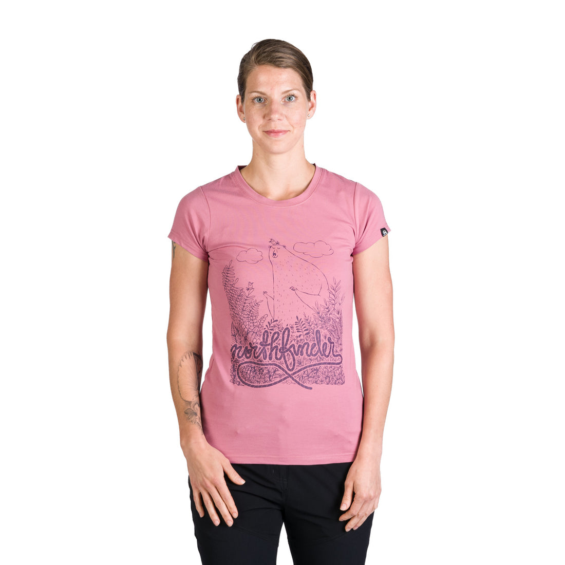 TR-4956OR women's casual t-shirt with print MABLE
