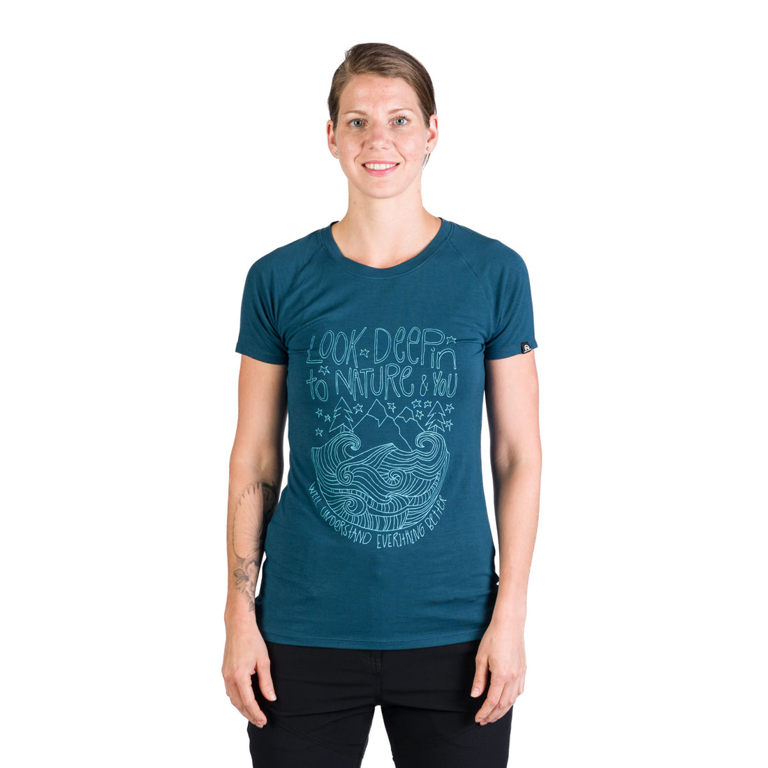TR-4957OR women´s bamboo t-shirt with print SHARRON