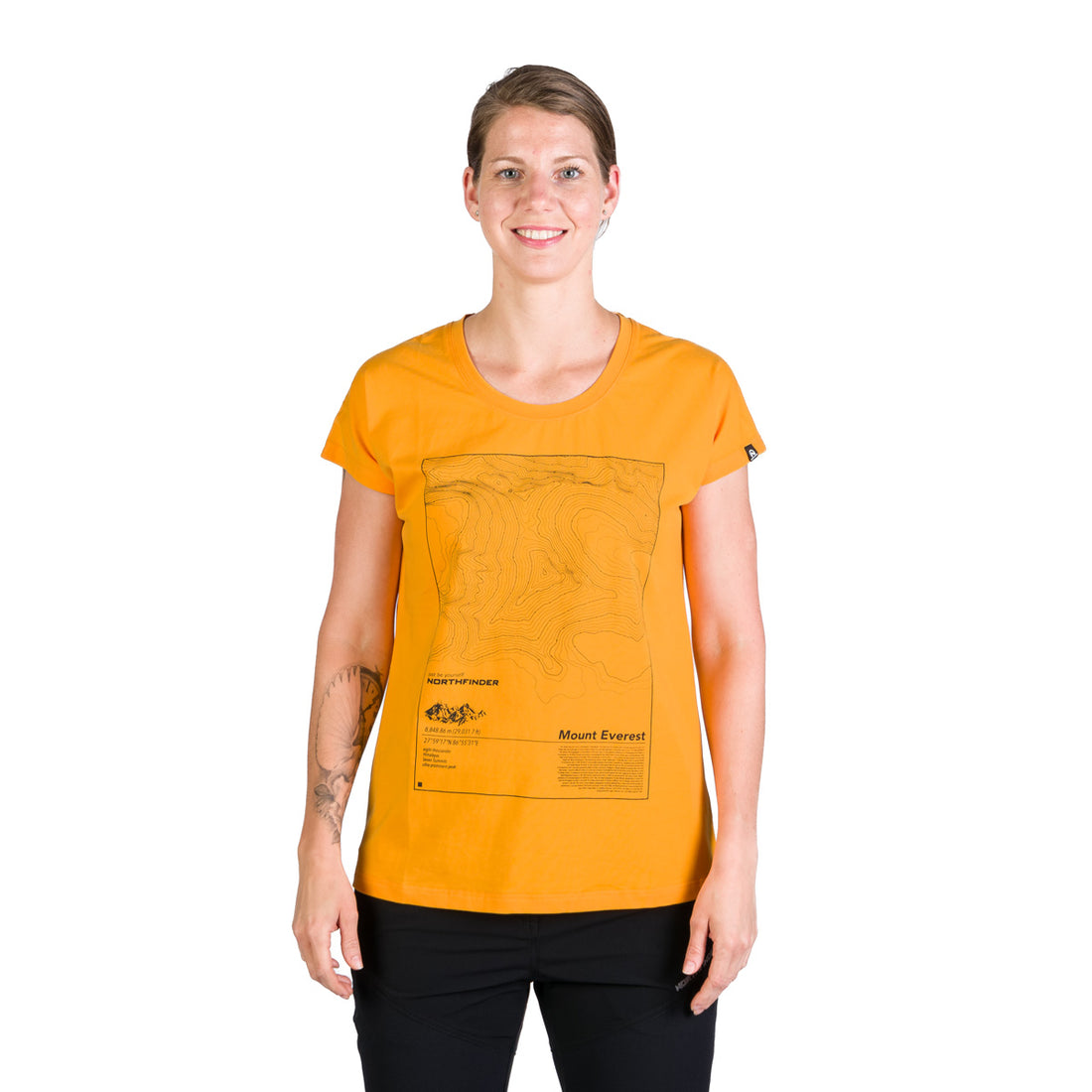 TR-4960OR women's loose fit t-shirt with print GAYLE
