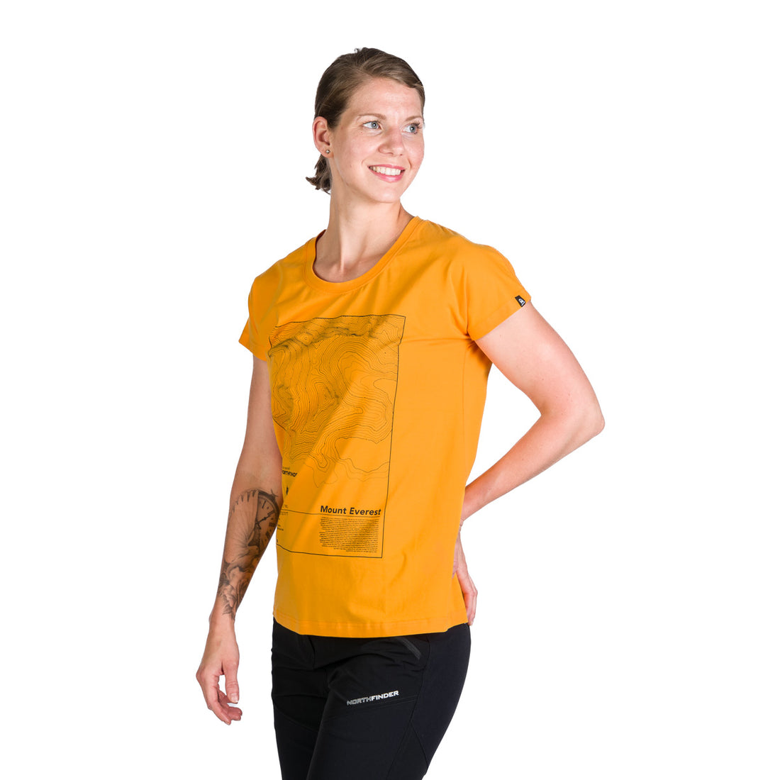 TR-4960OR women's loose fit t-shirt with print GAYLE