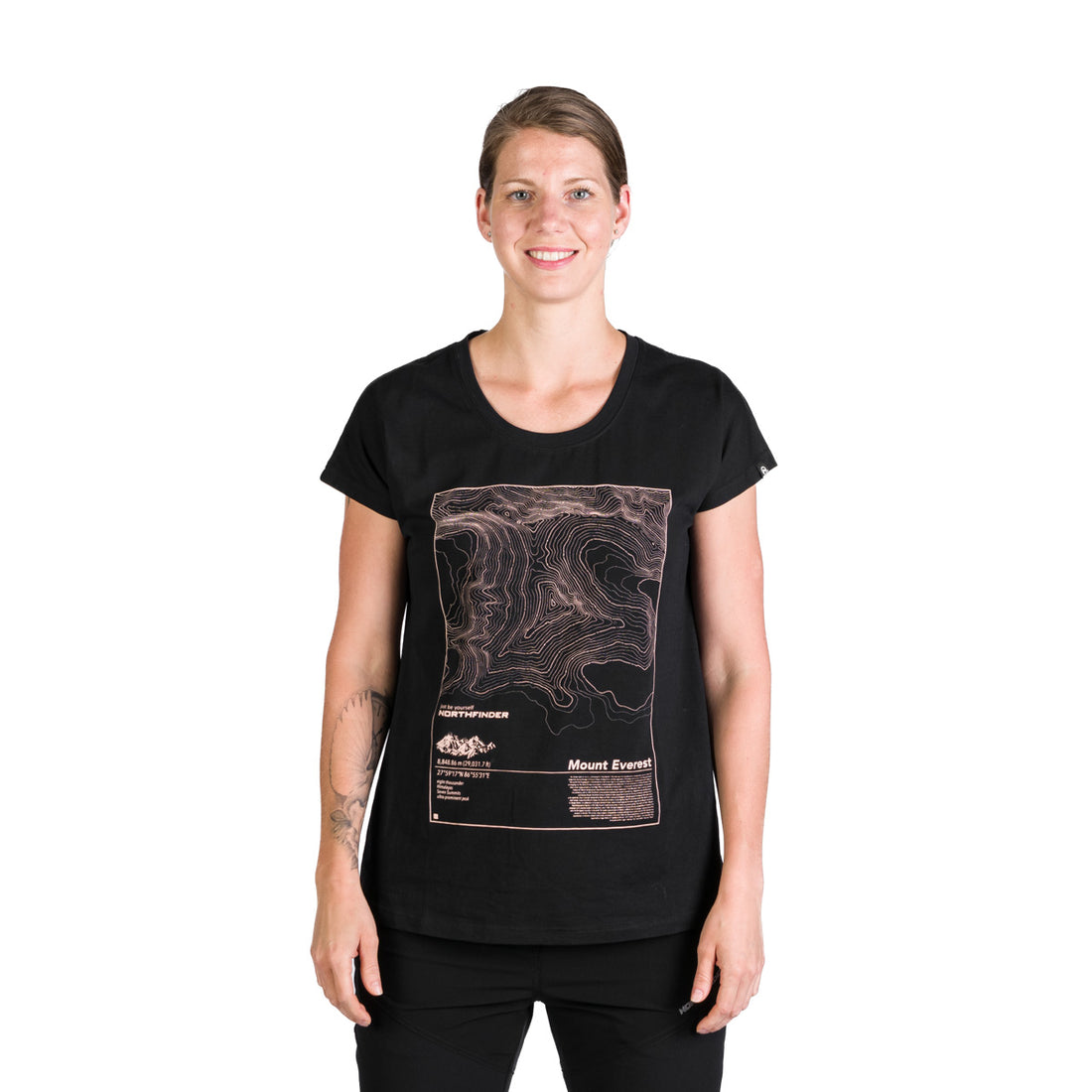TR-4960OR women's loose fit t-shirt with print GAYLE