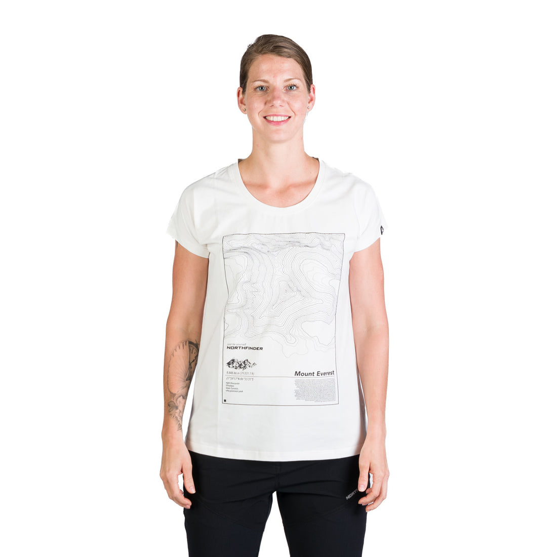 TR-4960OR women's loose fit t-shirt with print GAYLE