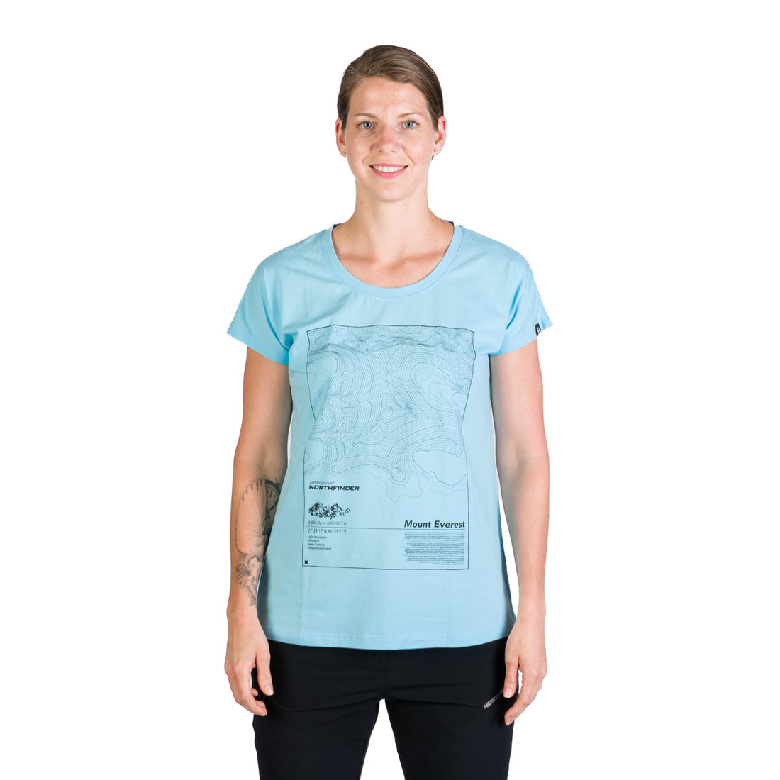 TR-4960OR women's loose fit t-shirt with print GAYLE