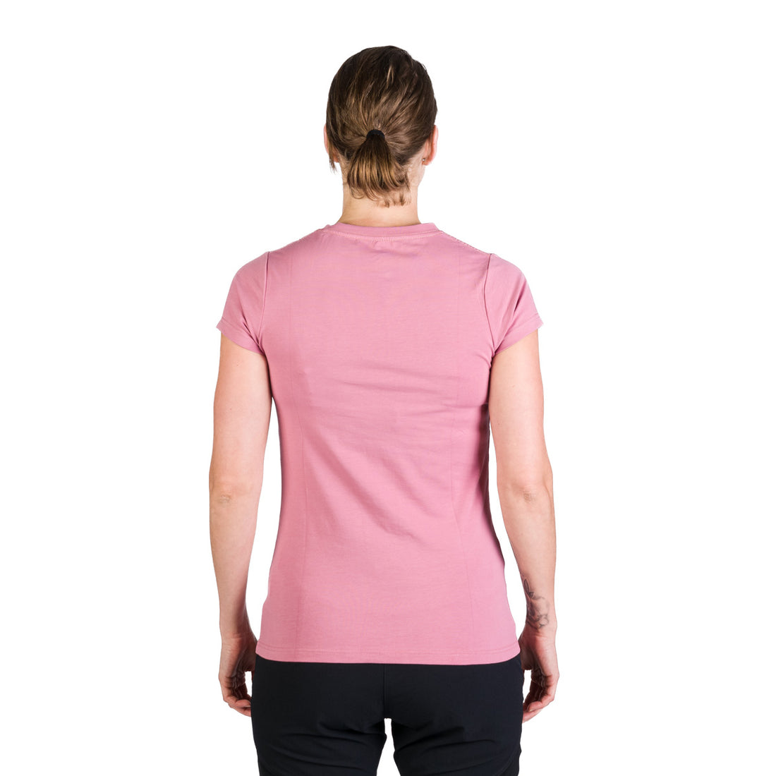 TR-4961OR women's V-neck t-shirt with print SHERRY