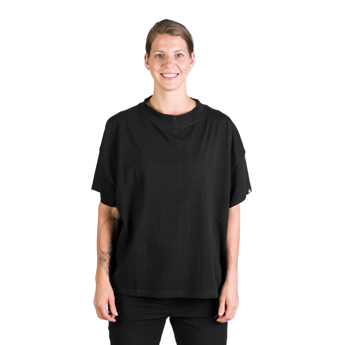 TR-4963SP women's oversized t-shirt from organic cotton JUDY