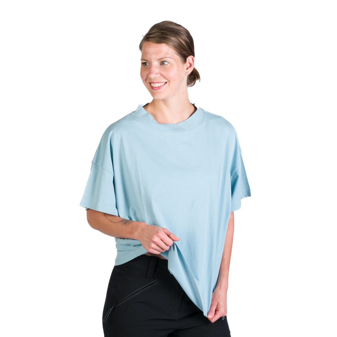 TR-4963SP women's oversized t-shirt from organic cotton JUDY