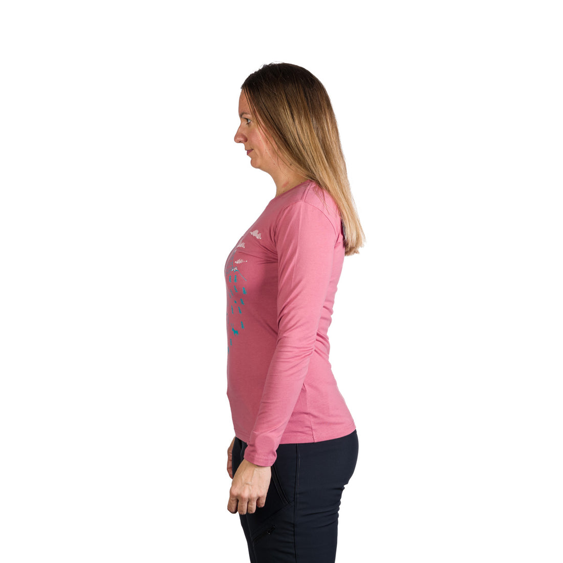 TR-4980OR women's outdoor combed cotton t-shirt with print DEANN