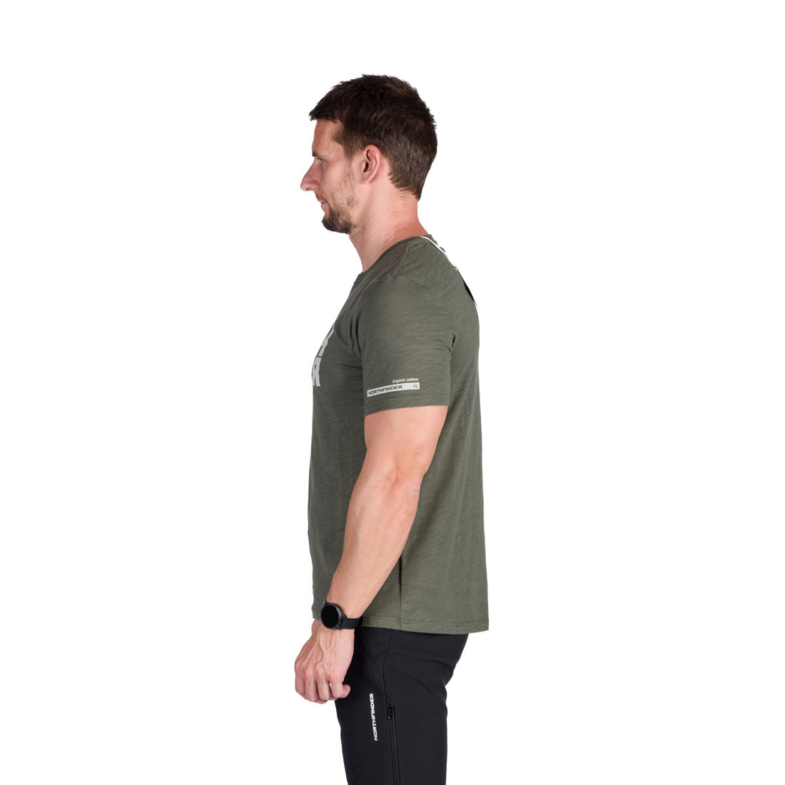TR-5003OR men's outdoor organic slub cotton T-shirt JOSEF