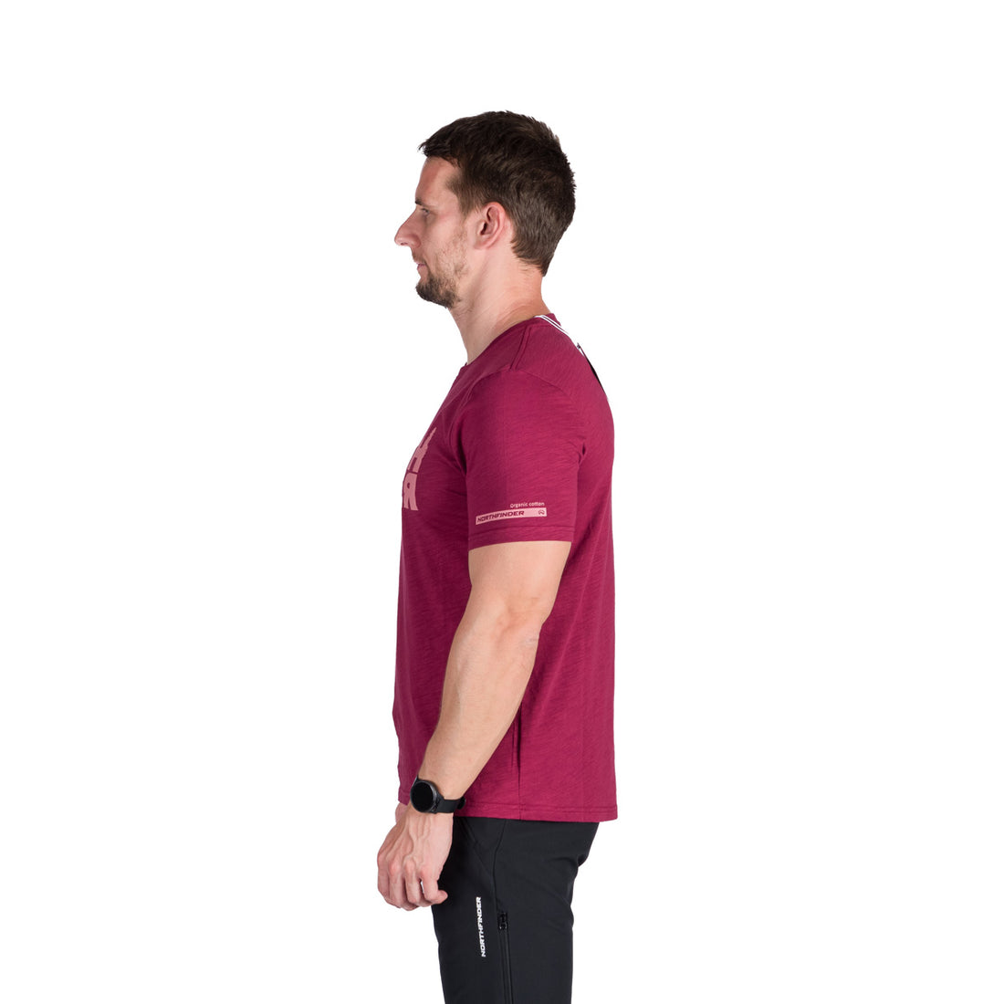TR-5003OR men's outdoor organic slub cotton T-shirt JOSEF