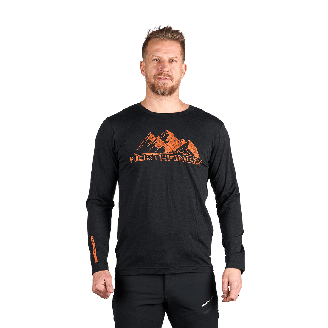TR-5033OR men's merino blend T-shirt long sleeve ERNESZT