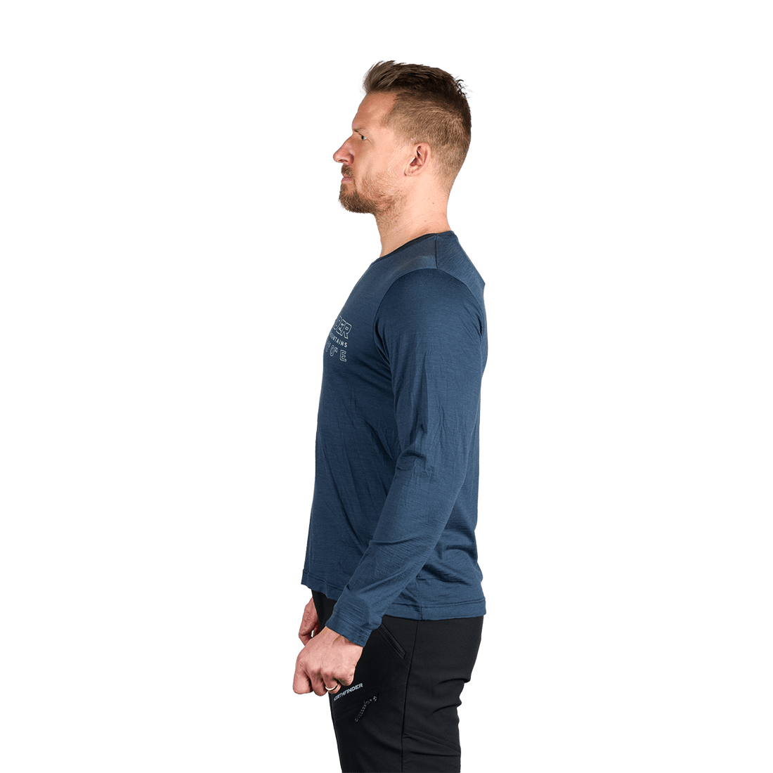 TR-5033OR men's merino blend T-shirt long sleeve ERNESZT