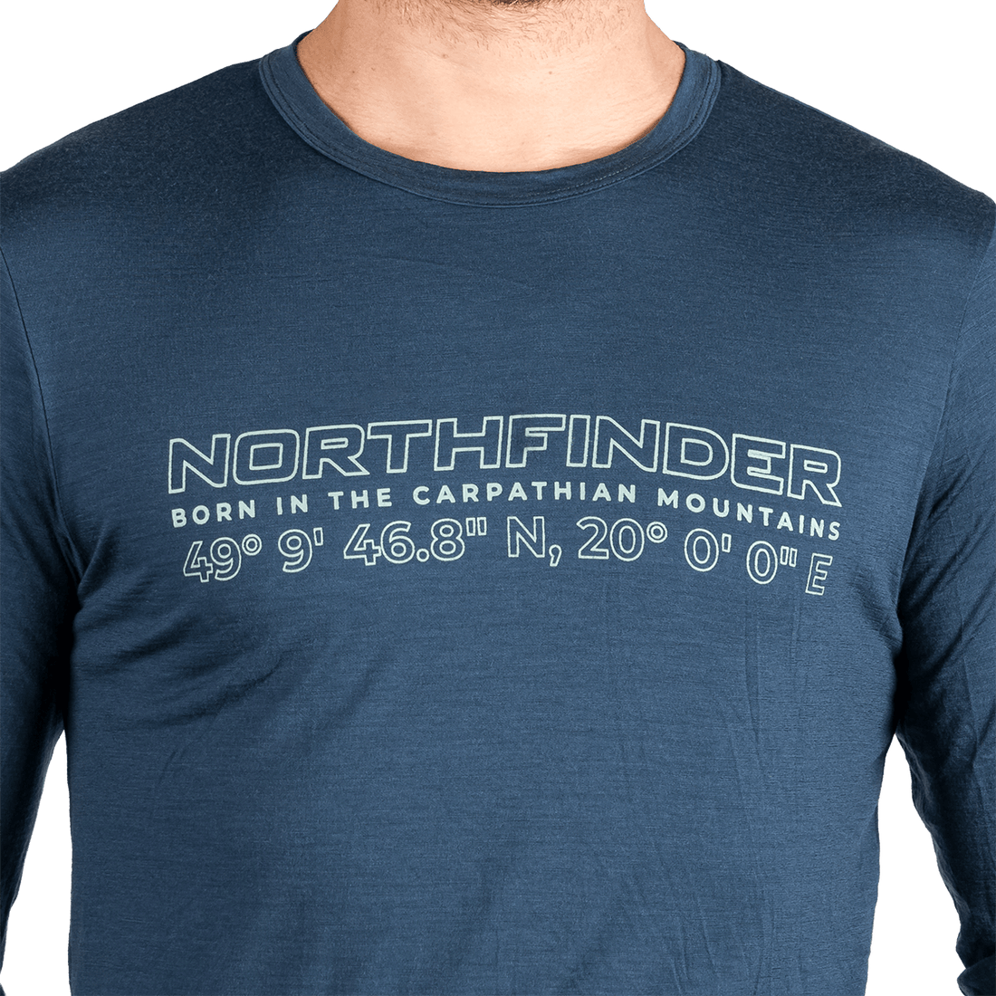 TR-5033OR men's merino blend T-shirt long sleeve ERNESZT