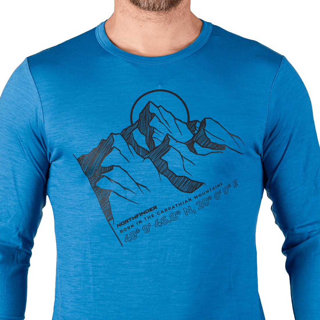 TR-5034OR men's merino T-shirt long sleeve ERNO