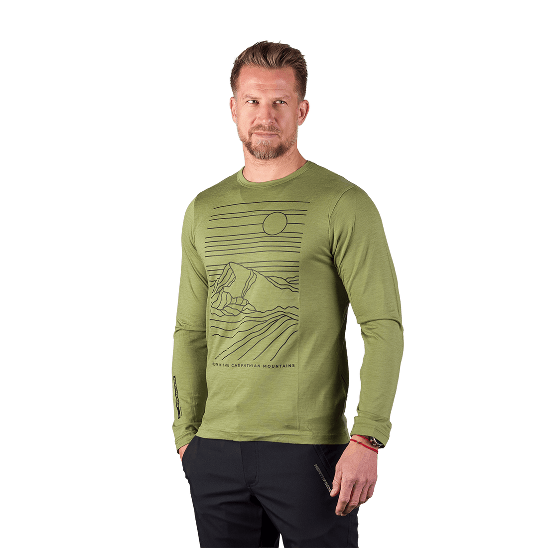 TR-5034OR men's merino T-shirt long sleeve ERNO