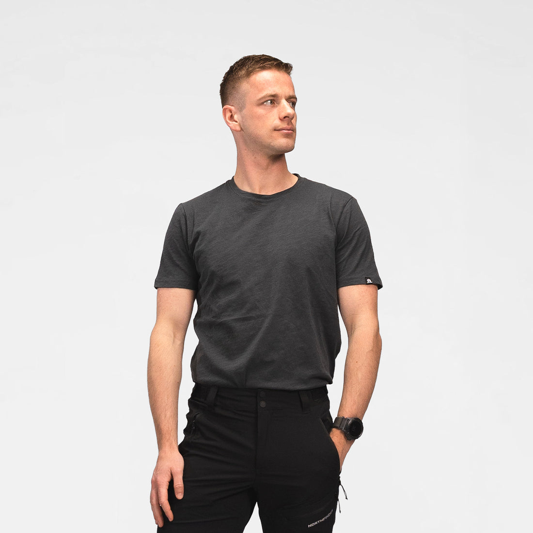 TR-5066OR men's outdoor organic slub cotton T‑shirt KYCERA
