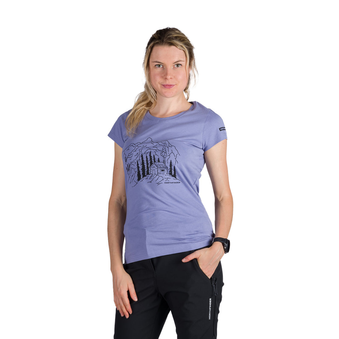 TR-6001OR women's outdoor organic cotton T-shirt SABRINA