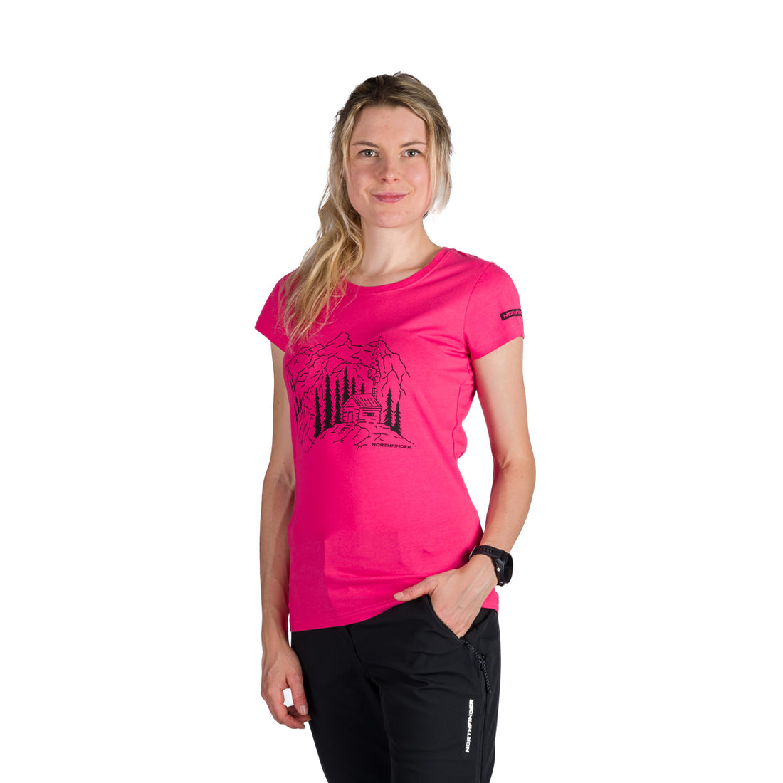 TR-6001OR women's outdoor organic cotton T-shirt SABRINA