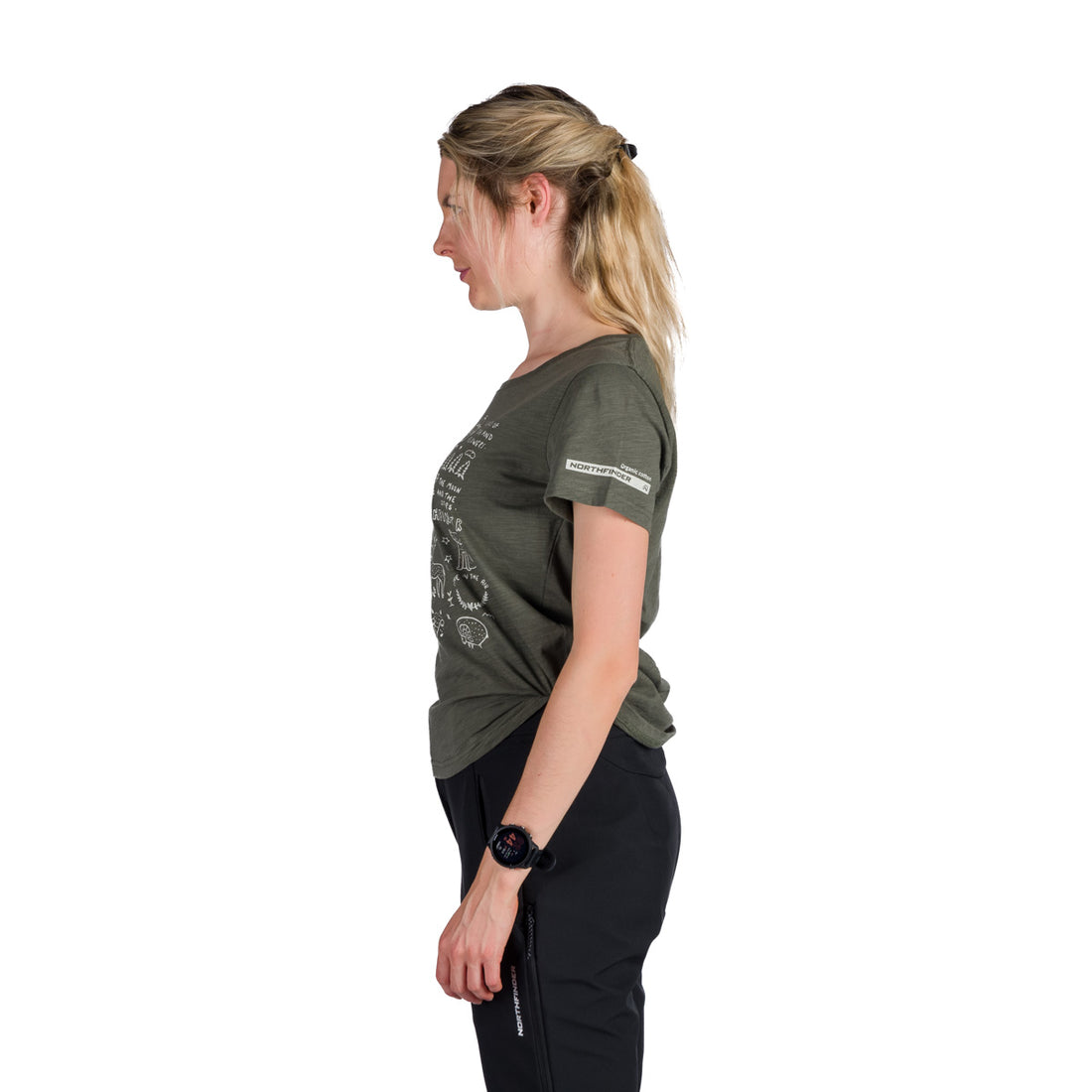 TR-6004OR women's outdoor organic slub cotton T-shirt  AMIE