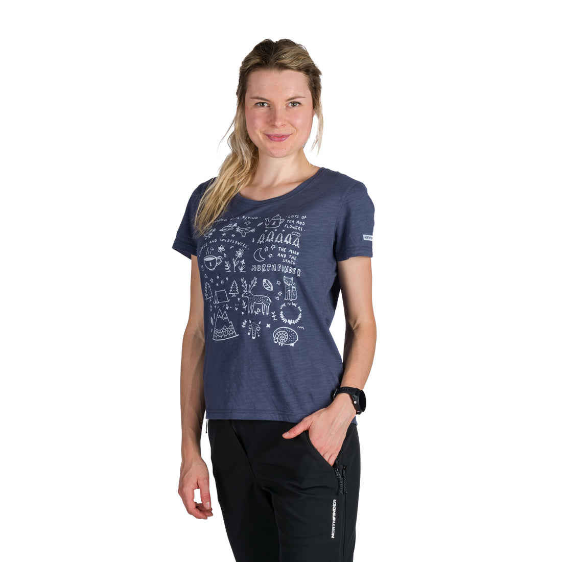 TR-6004OR women's outdoor organic slub cotton T-shirt  AMIE