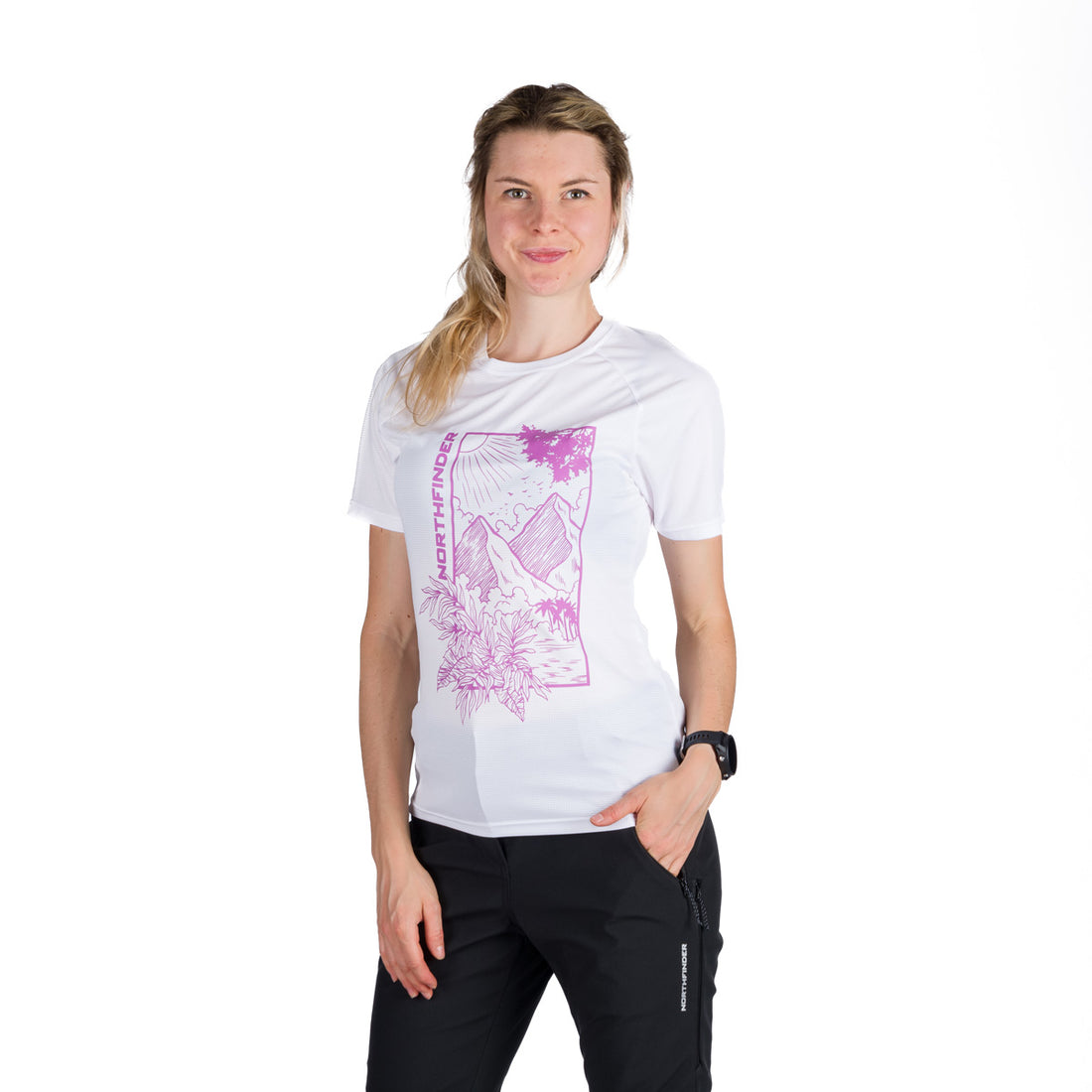 TR-6009OR women's outdoor technical ribstop T-shirt CASSIE