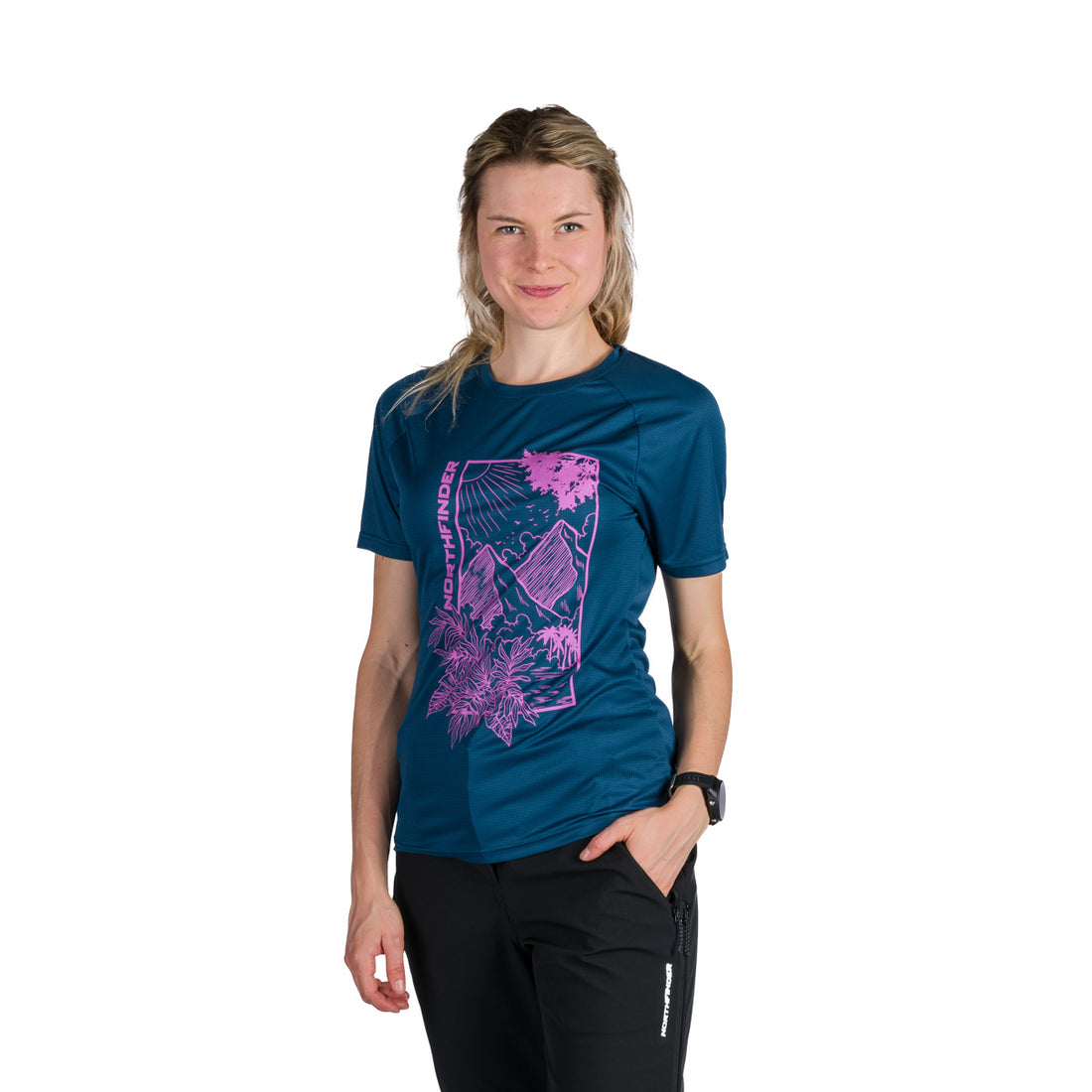 TR-6009OR women's outdoor technical ribstop T-shirt CASSIE