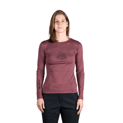 TR-6031OR women's merino blend T-shirt long sleeve AILA