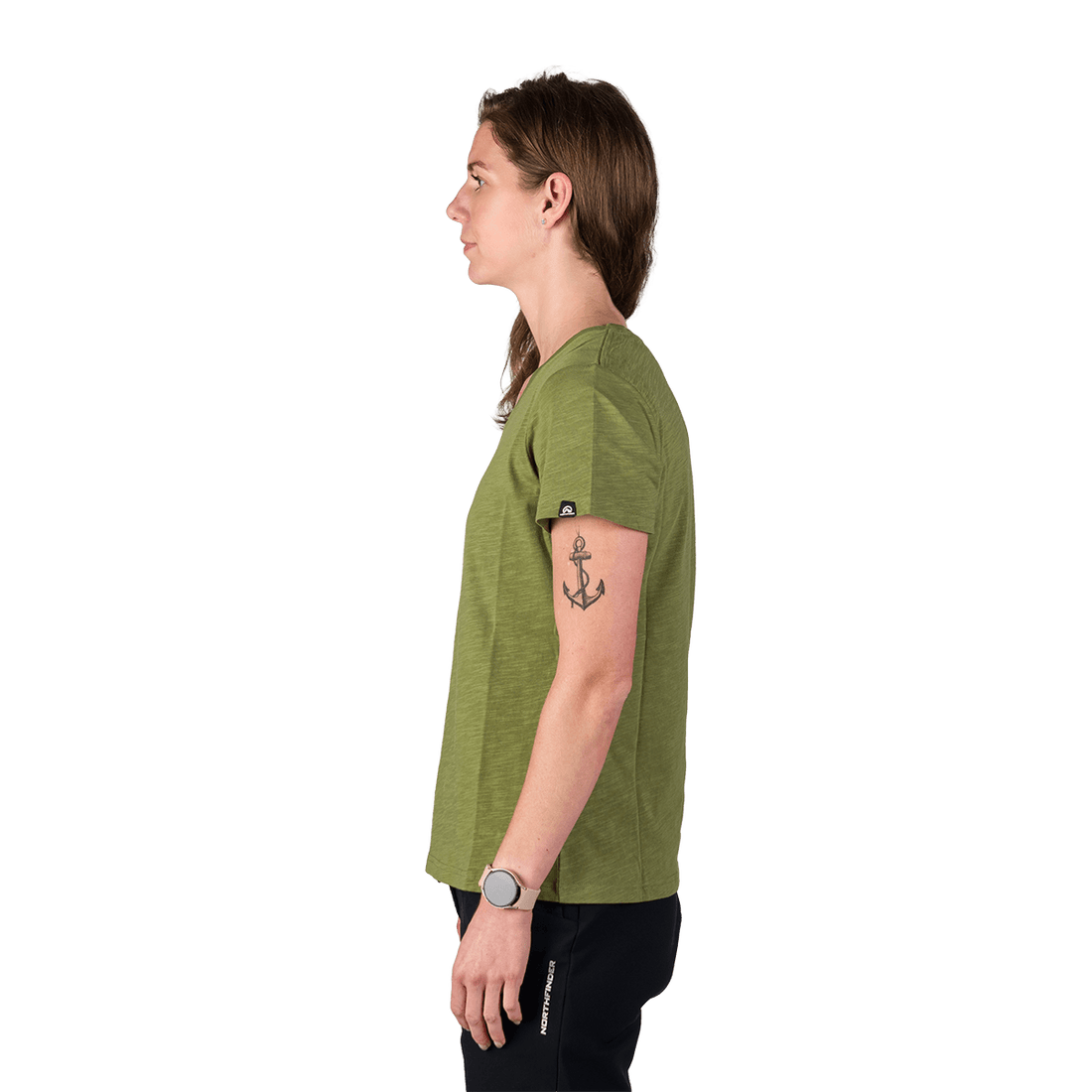 TR-6050OR women's outdoor organic slub cotton T-shirt  GRACIANA