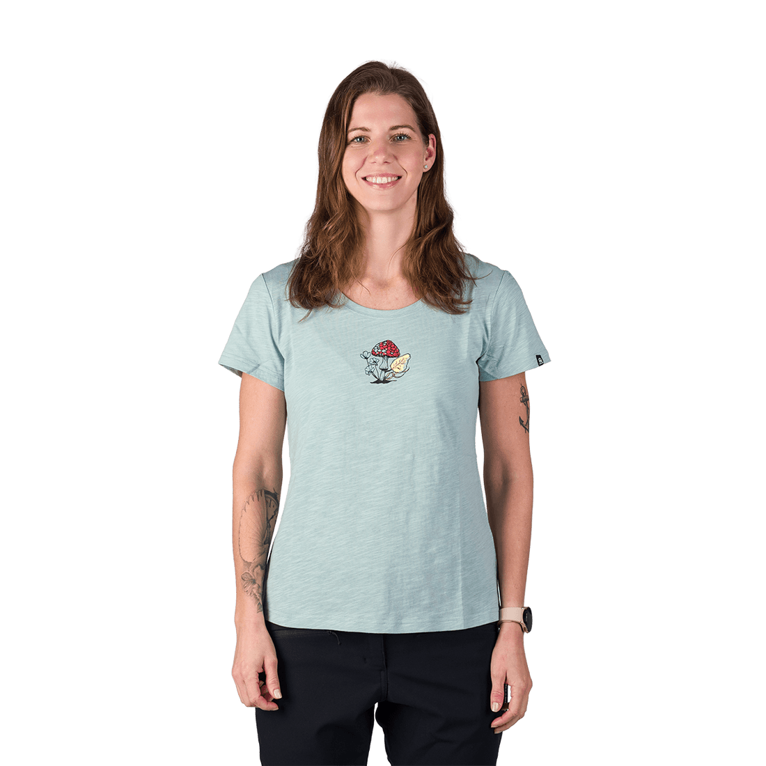 TR-6050OR women's outdoor organic slub cotton T-shirt  GRACIANA