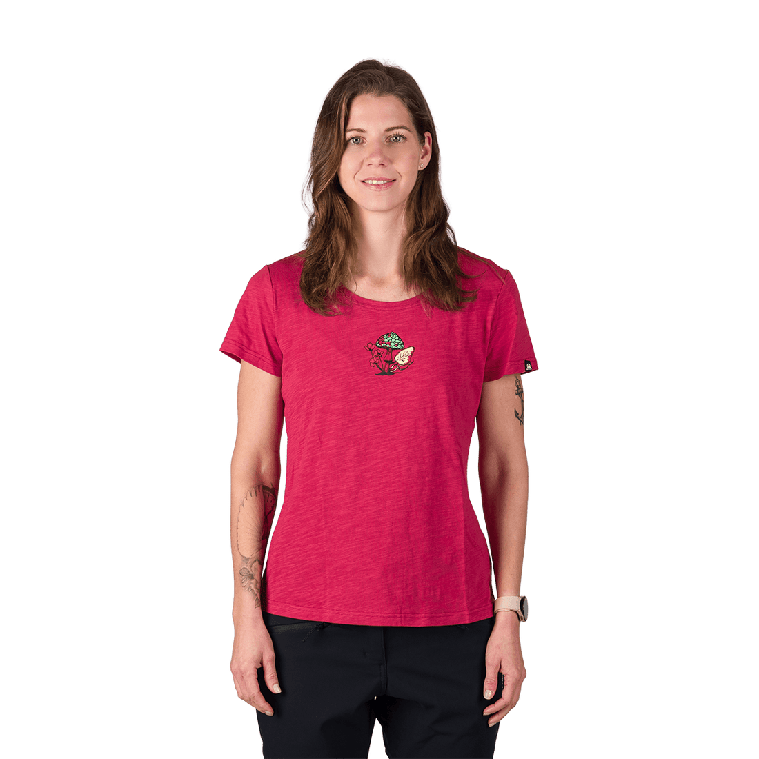 TR-6050OR women's outdoor organic slub cotton T-shirt  GRACIANA