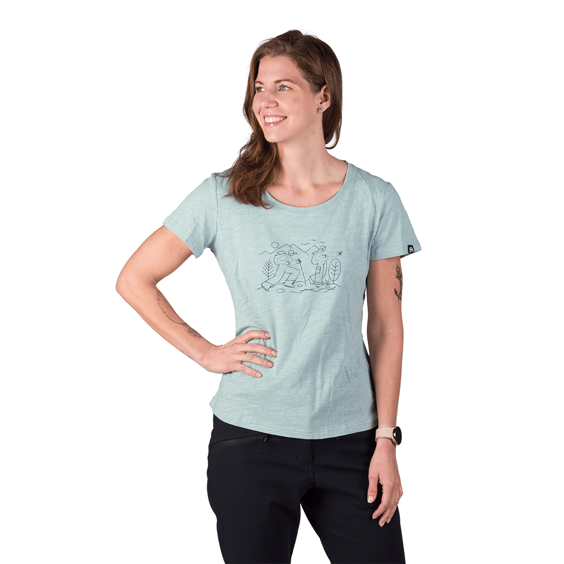 TR-6052OR women's outdoor organic slub cotton T-shirt  HELENA