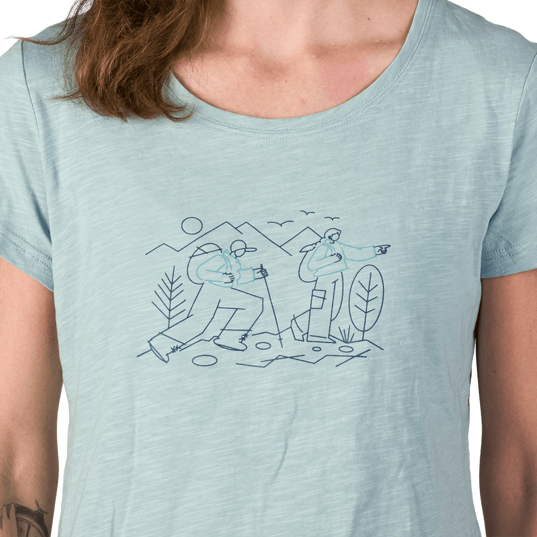 TR-6052OR women's outdoor organic slub cotton T-shirt  HELENA